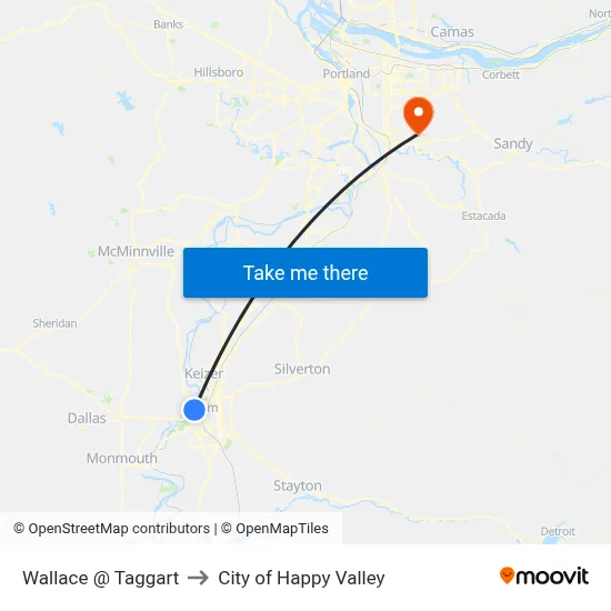 Wallace @ Taggart to City of Happy Valley map