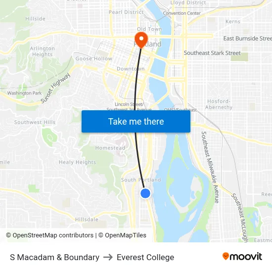 S Macadam & Boundary to Everest College map