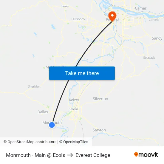 Monmouth - Main @ Ecols to Everest College map