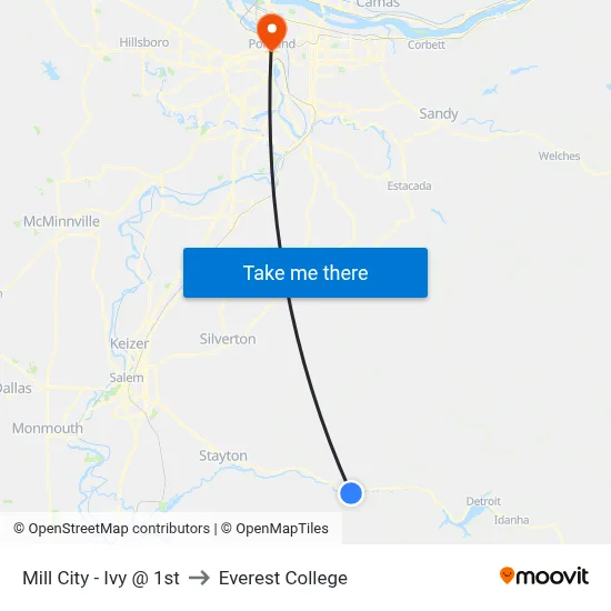 Mill City - Ivy @ 1st to Everest College map