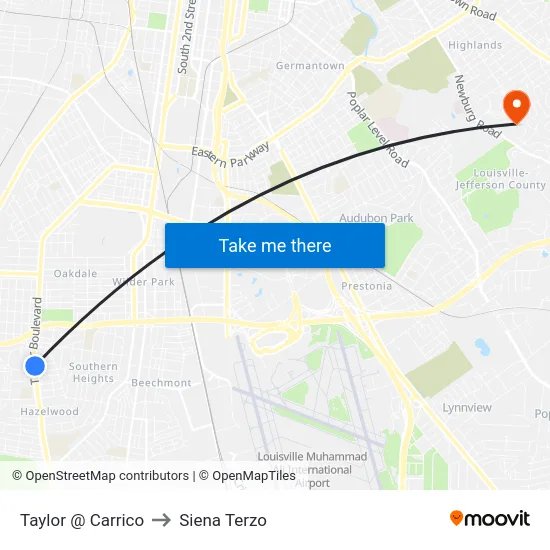 Taylor @ Carrico to Siena Terzo map