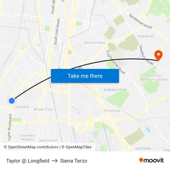 Taylor @ Longfield to Siena Terzo map