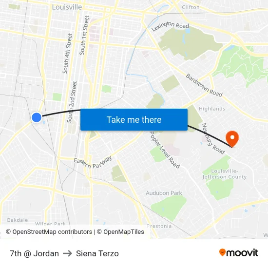 7th @ Jordan to Siena Terzo map