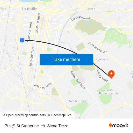 7th @ St Catherine to Siena Terzo map