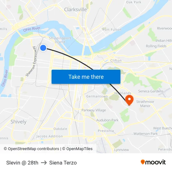 Slevin @ 28th to Siena Terzo map