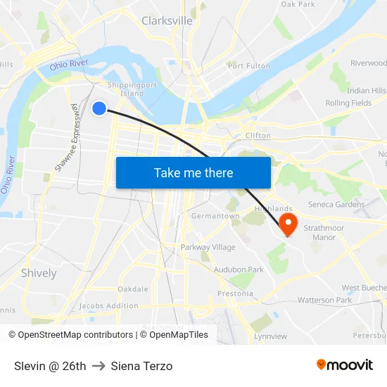 Slevin @ 26th to Siena Terzo map