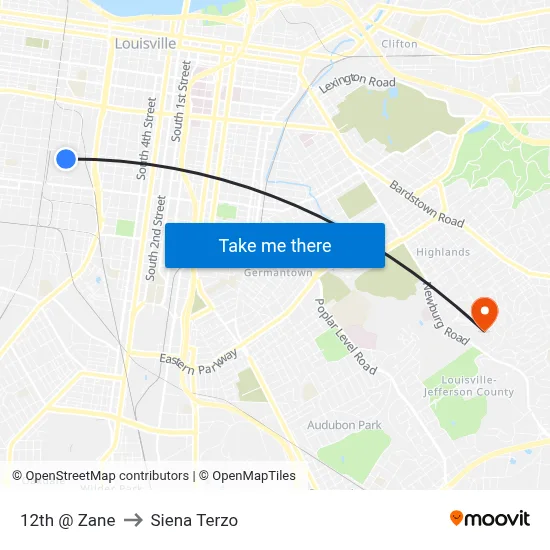 12th @ Zane to Siena Terzo map