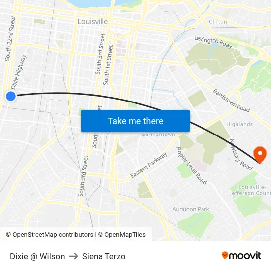 Dixie @ Wilson to Siena Terzo map