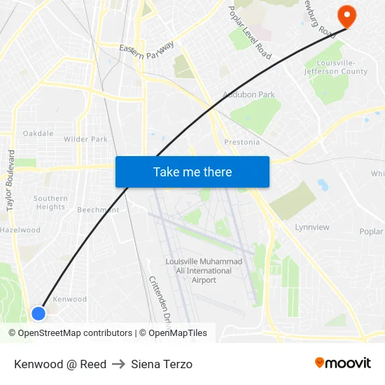 Kenwood @ Reed to Siena Terzo map
