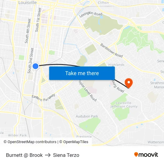 Burnett @ Brook to Siena Terzo map