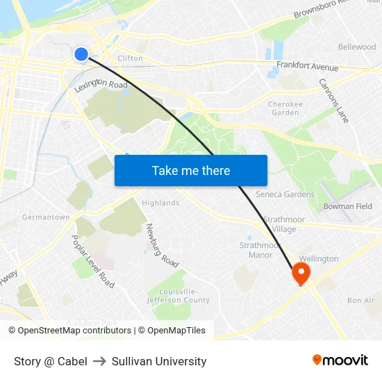 Story @ Cabel to Sullivan University map