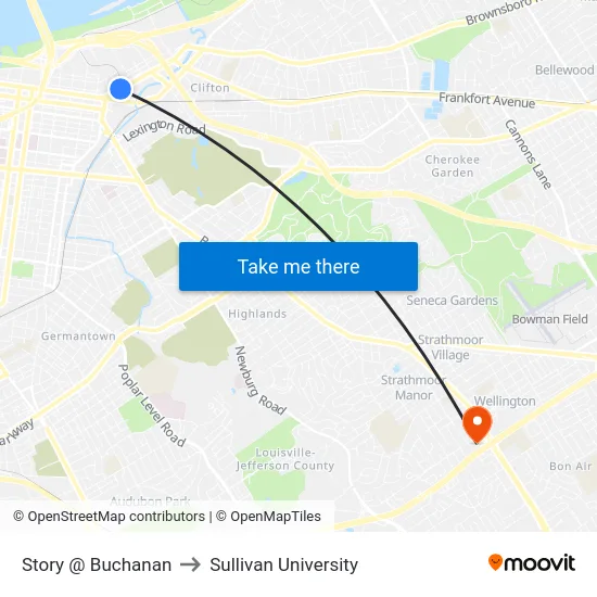 Story @ Buchanan to Sullivan University map