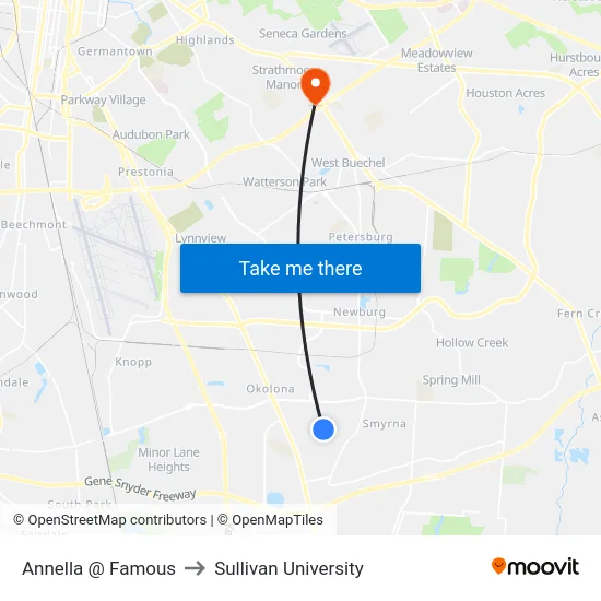 Annella @ Famous to Sullivan University map