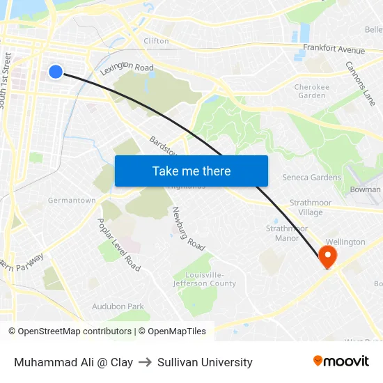 Muhammad Ali @ Clay to Sullivan University map