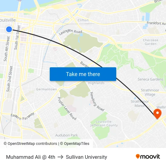 Muhammad Ali @ 4th to Sullivan University map