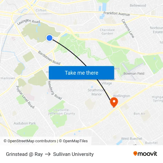Grinstead @ Ray to Sullivan University map