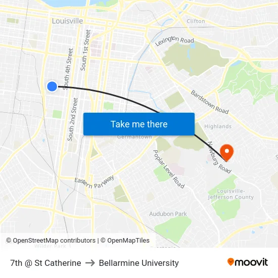 7th @ St Catherine to Bellarmine University map