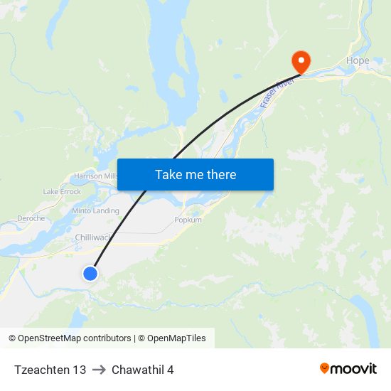 Tzeachten 13 to Chawathil 4 map