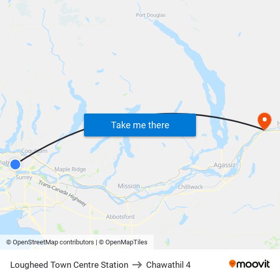 Lougheed Town Centre Station to Chawathil 4 map