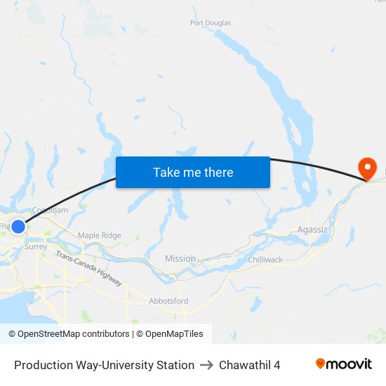 Production Way-University Station to Chawathil 4 map