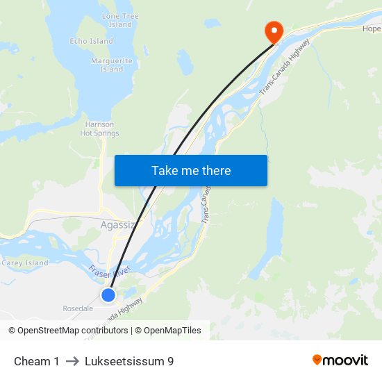 Cheam 1 to Lukseetsissum 9 map