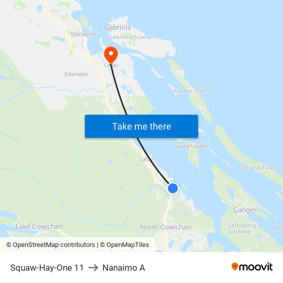 Squaw-Hay-One 11 to Nanaimo A map