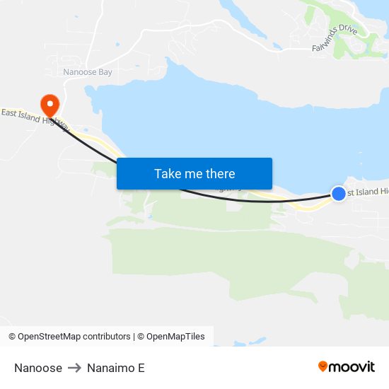 Nanoose to Nanaimo E map