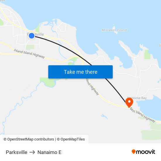 Parksville to Nanaimo E map