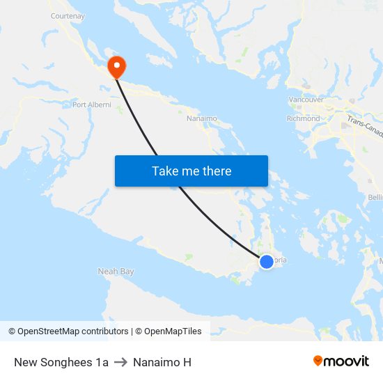 New Songhees 1a to Nanaimo H map