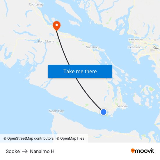 Sooke to Nanaimo H map