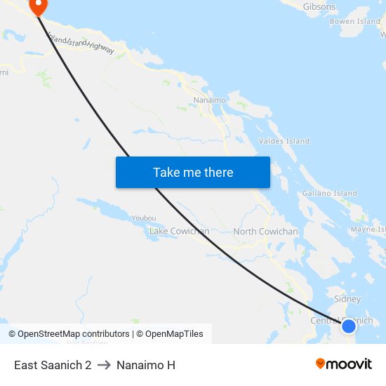 East Saanich 2 to Nanaimo H map