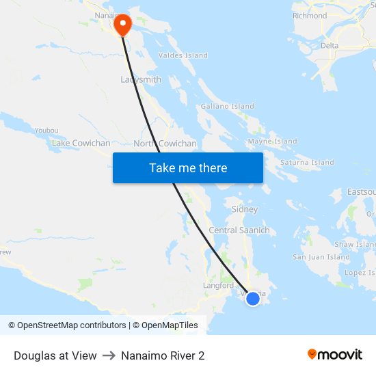Douglas at View to Nanaimo River 2 map