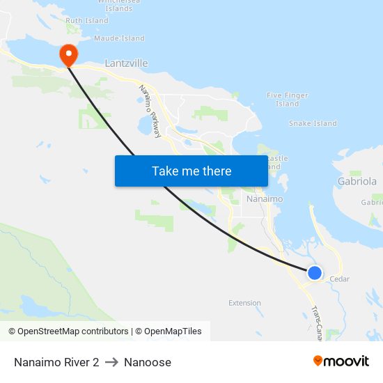 Nanaimo River 2 to Nanoose map