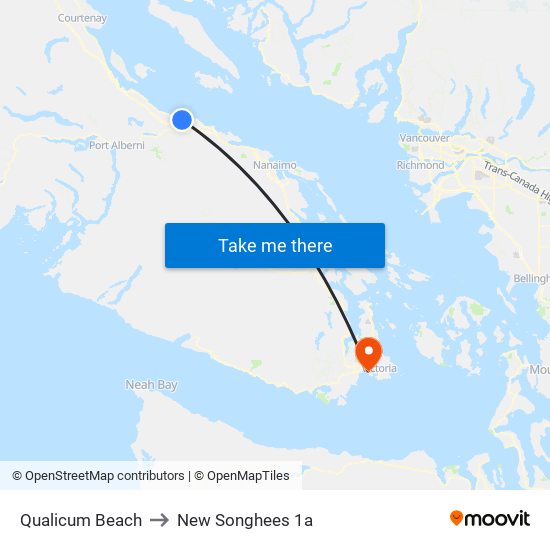 Qualicum Beach to New Songhees 1a map