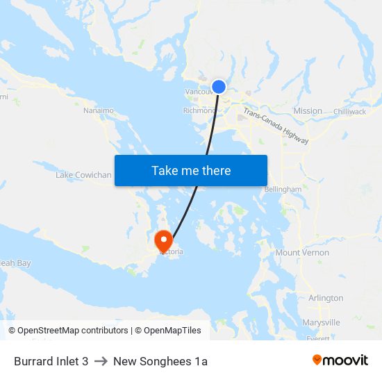 Burrard Inlet 3 to New Songhees 1a map