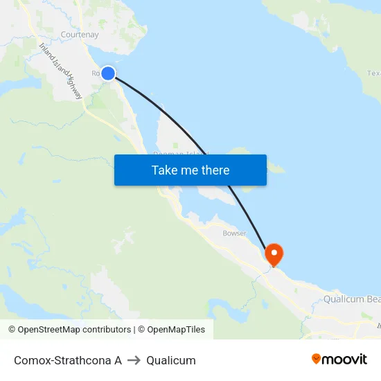 Comox-Strathcona A to Qualicum map
