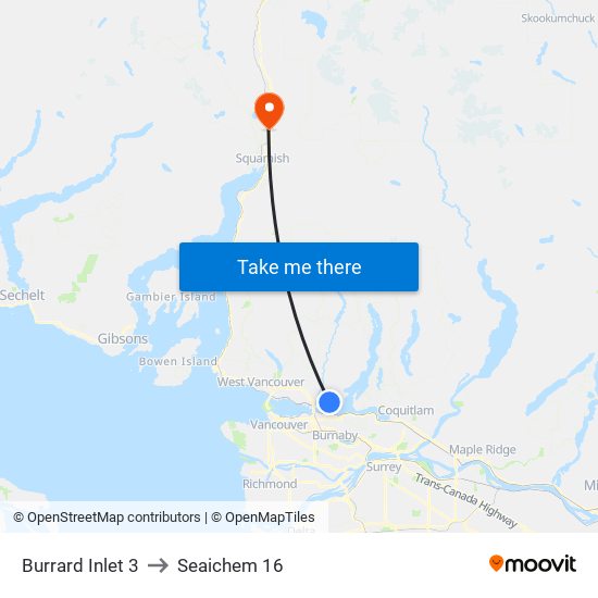 Burrard Inlet 3 to Seaichem 16 map