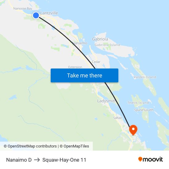 Nanaimo D to Squaw-Hay-One 11 map