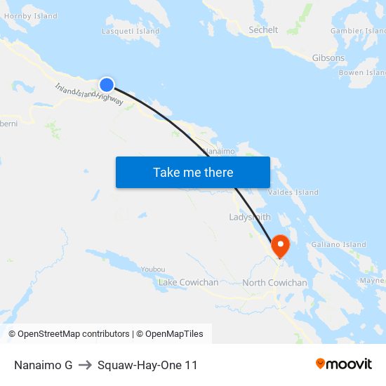 Nanaimo G to Squaw-Hay-One 11 map