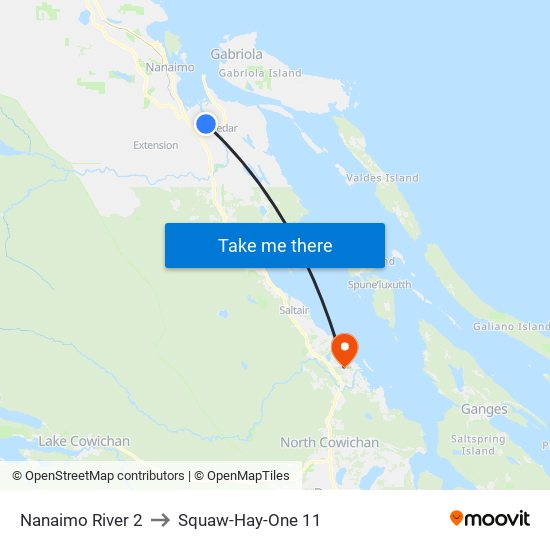 Nanaimo River 2 to Squaw-Hay-One 11 map