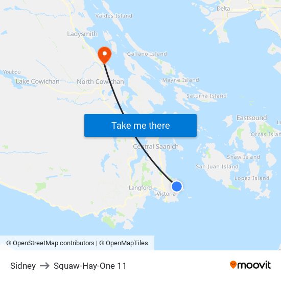 Sidney to Squaw-Hay-One 11 map