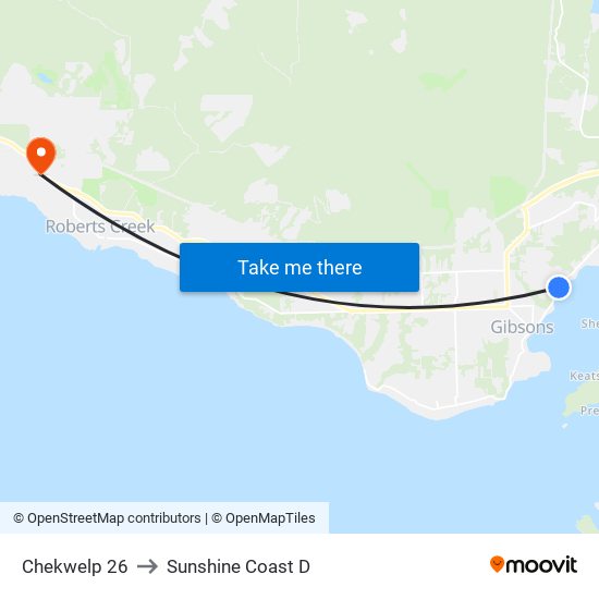 Chekwelp 26 to Sunshine Coast D map