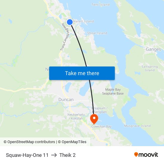 Squaw-Hay-One 11 to Theik 2 map