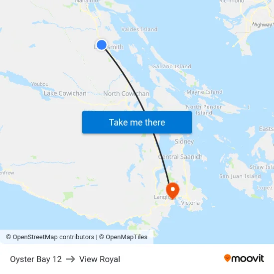 Oyster Bay 12 to View Royal map