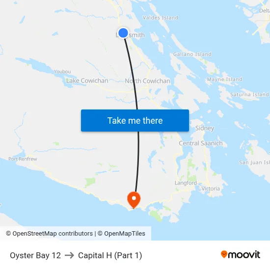 Oyster Bay 12 to Capital H (Part 1) map