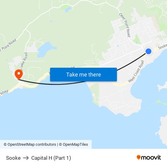 Sooke to Capital H (Part 1) map