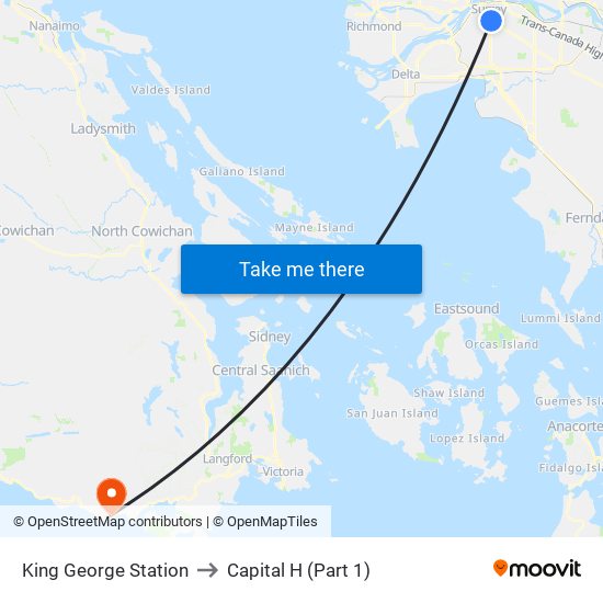 King George Station to Capital H (Part 1) map