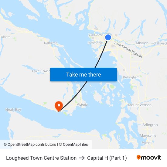 Lougheed Town Centre Station to Capital H (Part 1) map