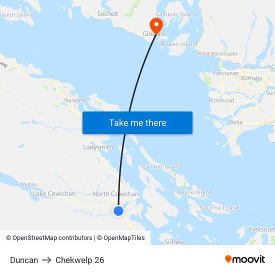 Duncan to Chekwelp 26 map