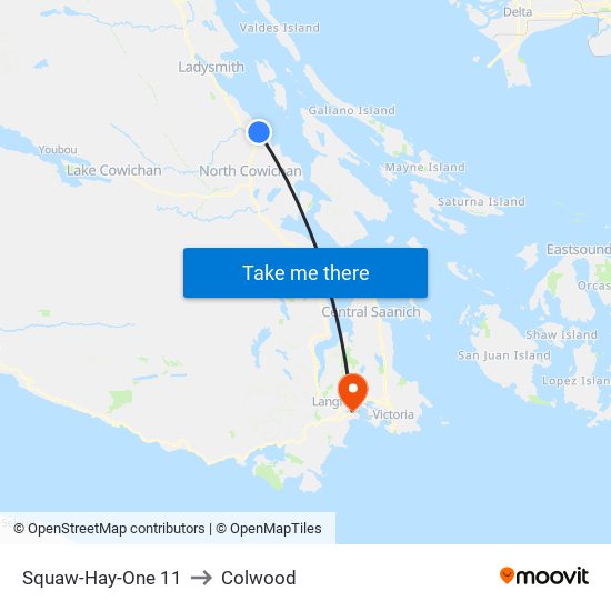 Squaw-Hay-One 11 to Colwood map